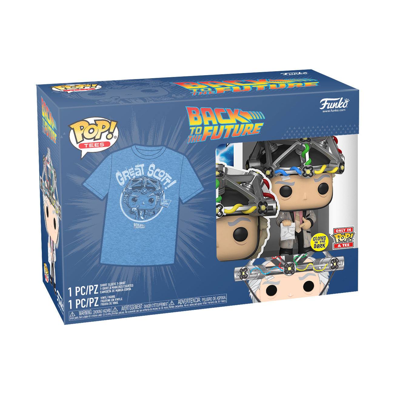 Back to the Future - POP! & Tee - Doc with Helmet.